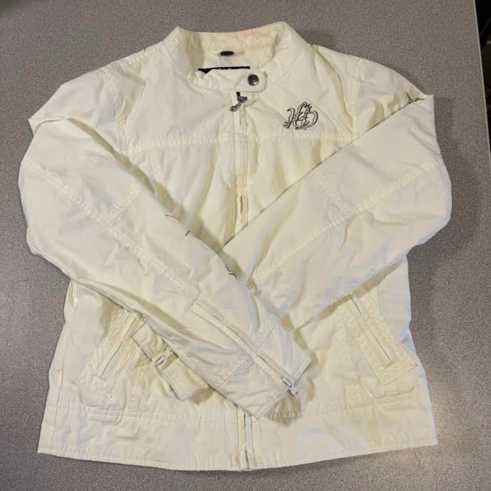 Harley Davidson Lightweight  Stylish Jacket - White - Size Small